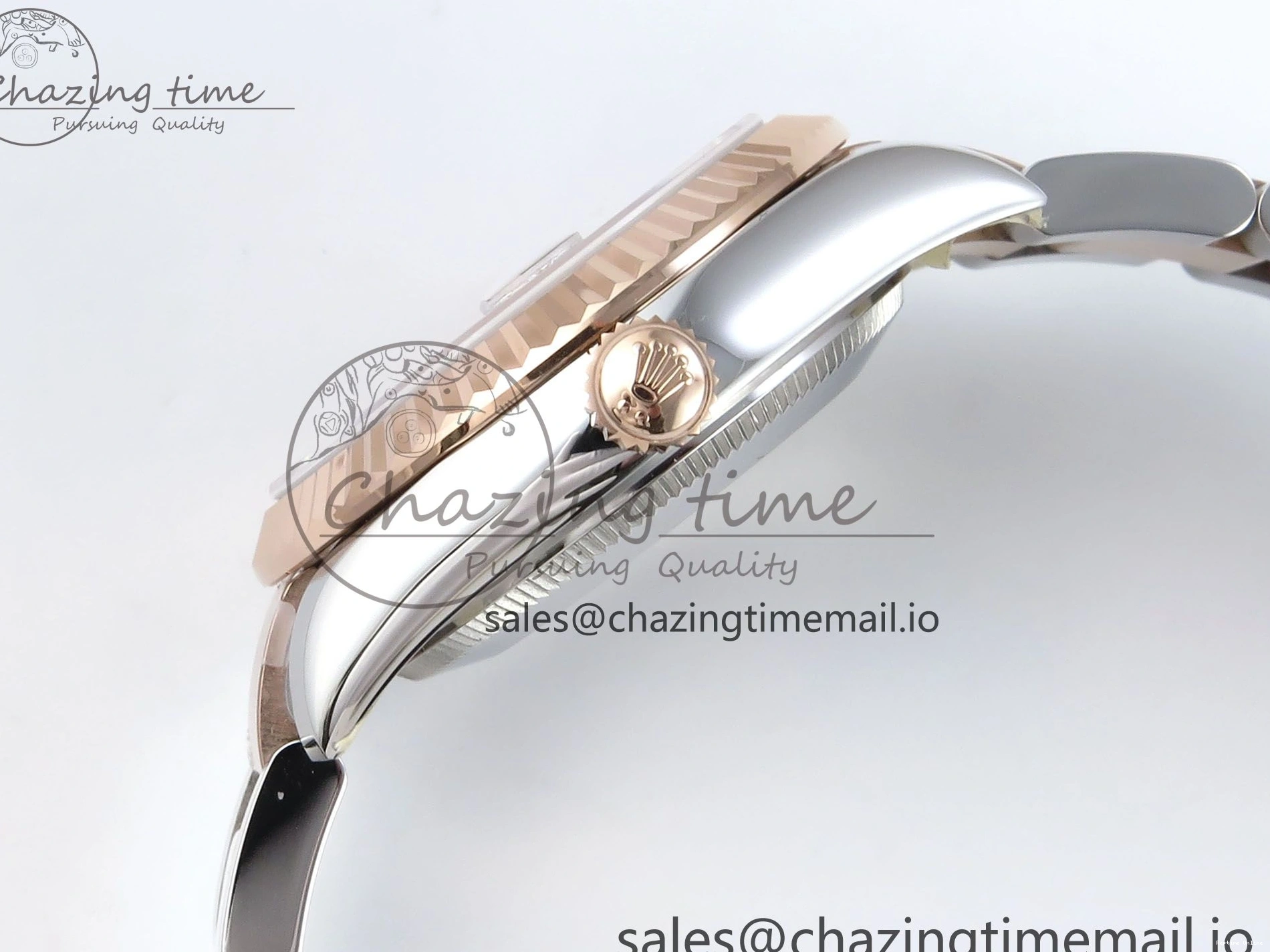 0117 Packable DateJust 31 278271 ARF 1:1 Best Edition 904L Steel RG Roman Dial on SS RG Oyster Bracelet ETA 524